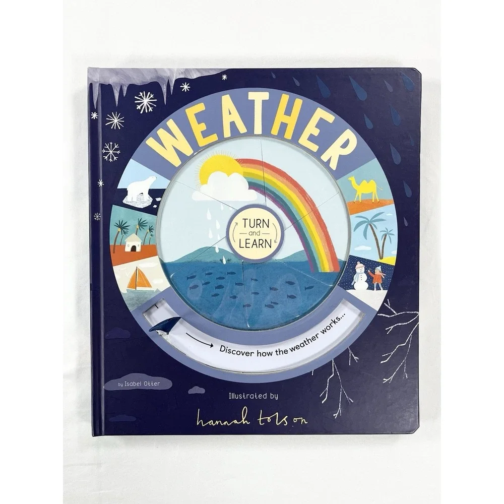 Turn & Learn Weather Childrens Interactive Board Book Isabel Otter Hannah Tolson